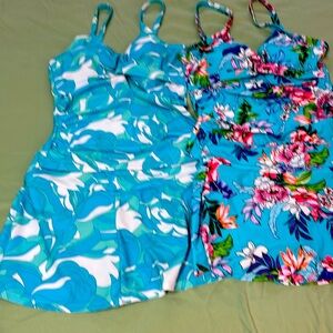 Brand new never worn tankini Beautiful Colors size Medium tags attached